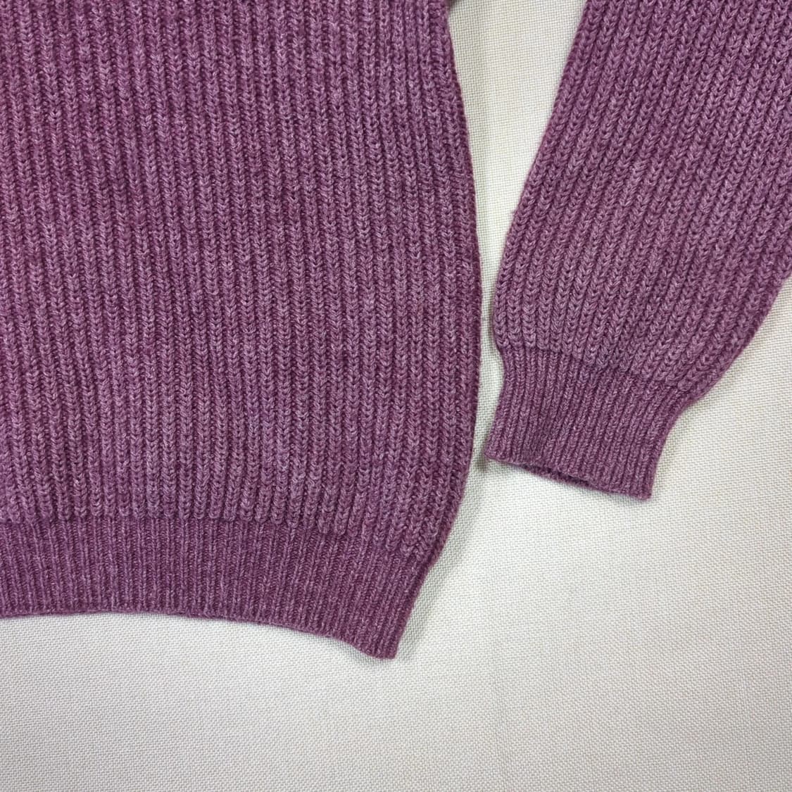 엘엘빈 퍼플색 골지 니트 스웨터 상품이미지3