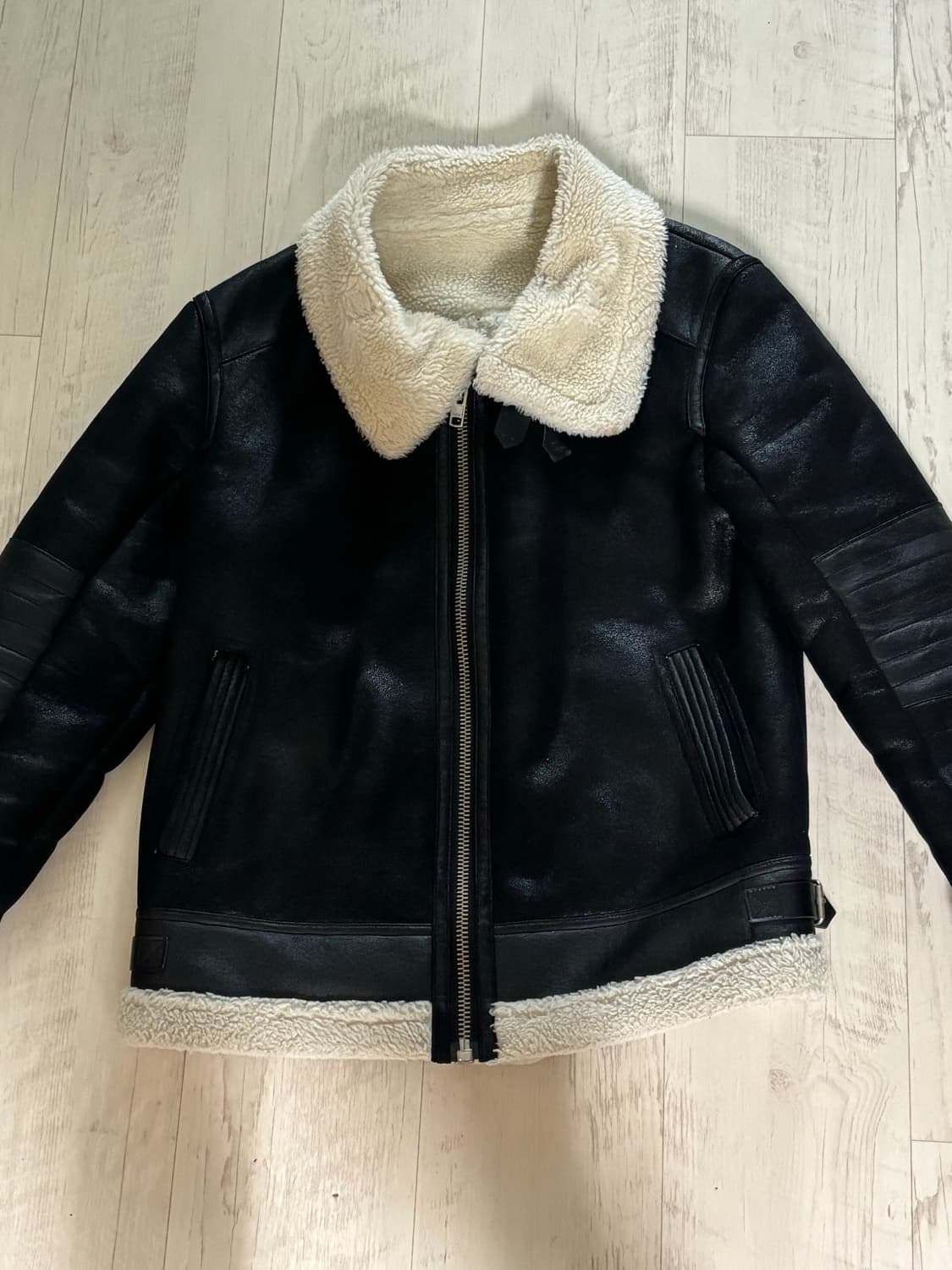 쉐르파 라이닝 페이크 레더 무스탕 (B-3) 상품이미지2