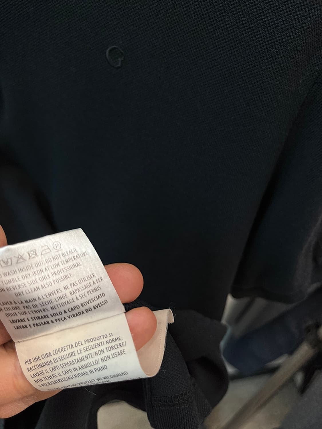 100-105) 구찌 카라 배색 카라티  상품이미지7