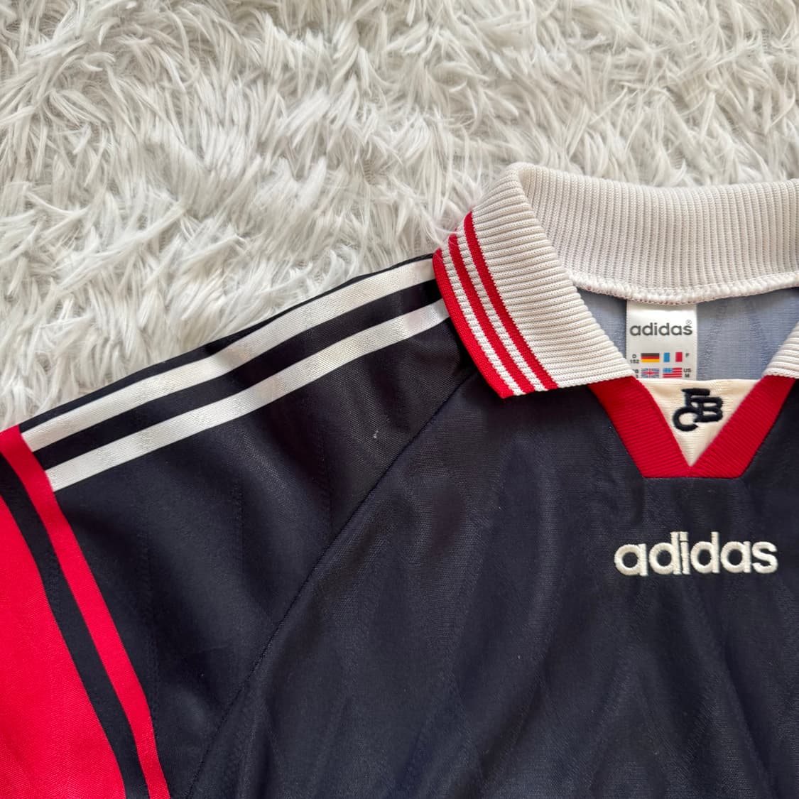 ADIDAS 일본빈티지 유니폼 축구유니폼 크롭티 반팔 s 36 상품이미지1