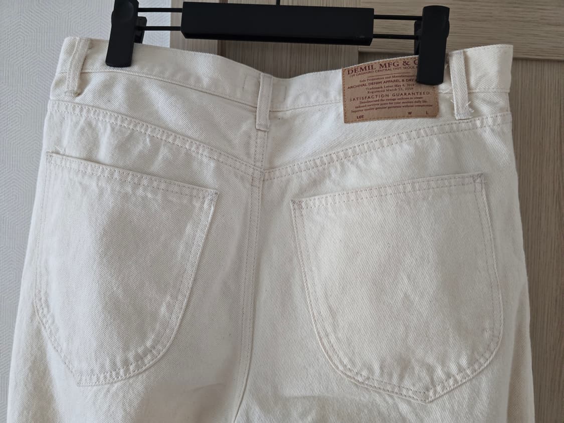 데밀 lot026 오프화이트 데님 32 사이즈 상품이미지2