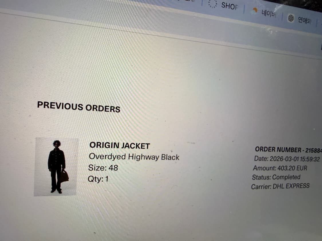 아워레가시 데님자켓 블랙 48 (공홈직구) 상품이미지9