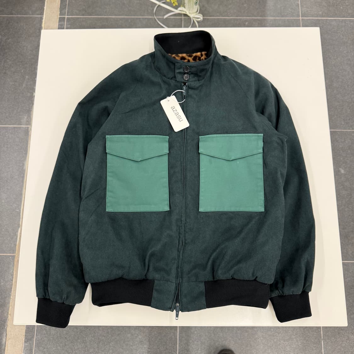 WHIZ LIMITED Leopard Fur Lining Jacket 상품이미지5