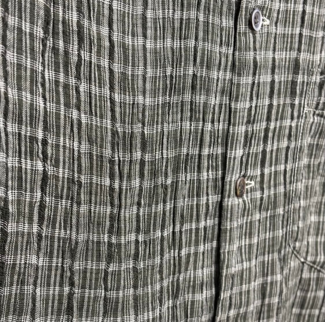 이세이미야케 맨 린넨 체크 셔츠 상품이미지4