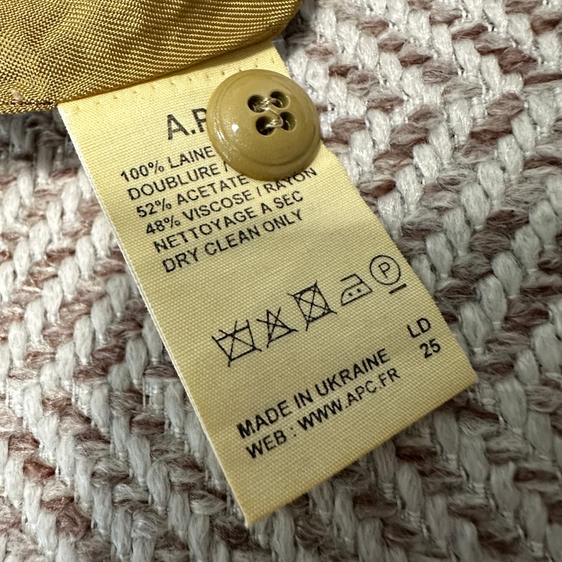 APC wool 100% tweed skirt 상품이미지4