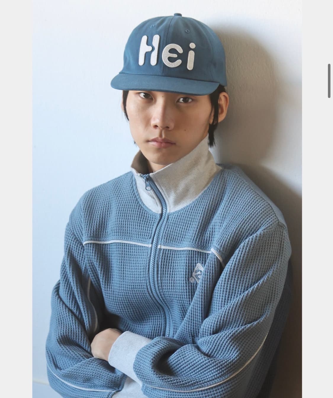 하이산 Hei 빅로고 펠트캡 블루 상품이미지1