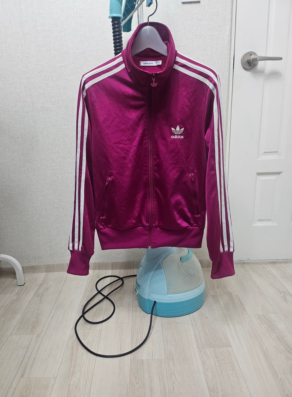 (90~95)M☆초대장급☆아디다스 파이어버드 백로고[핑크퍼플] 트랙탑져지 상품이미지1