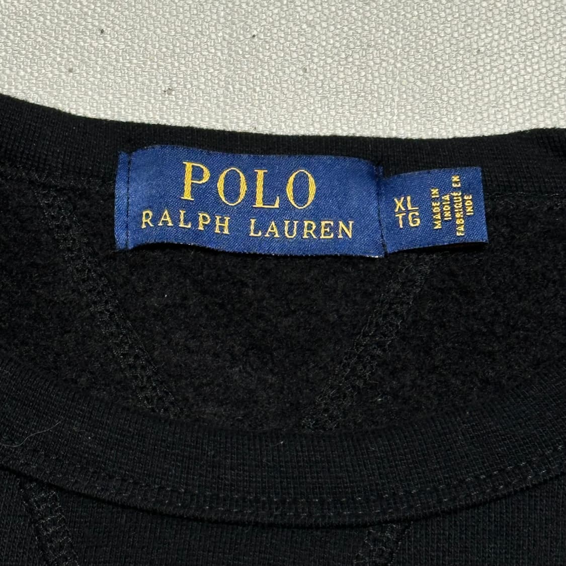 XL 폴로랄프로렌 블랙 기모 맨투맨 상품이미지4