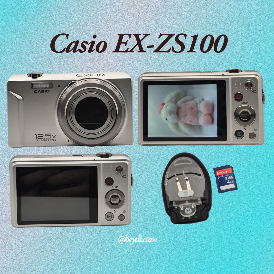 A급!  카시오 EX-ZS100 실버 (Casio EX-ZS100) 상품이미지2