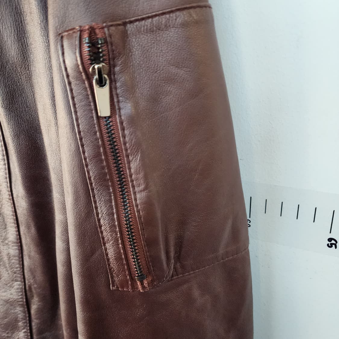 더 아이잗 양가죽 자켓 브라운 상품이미지4
