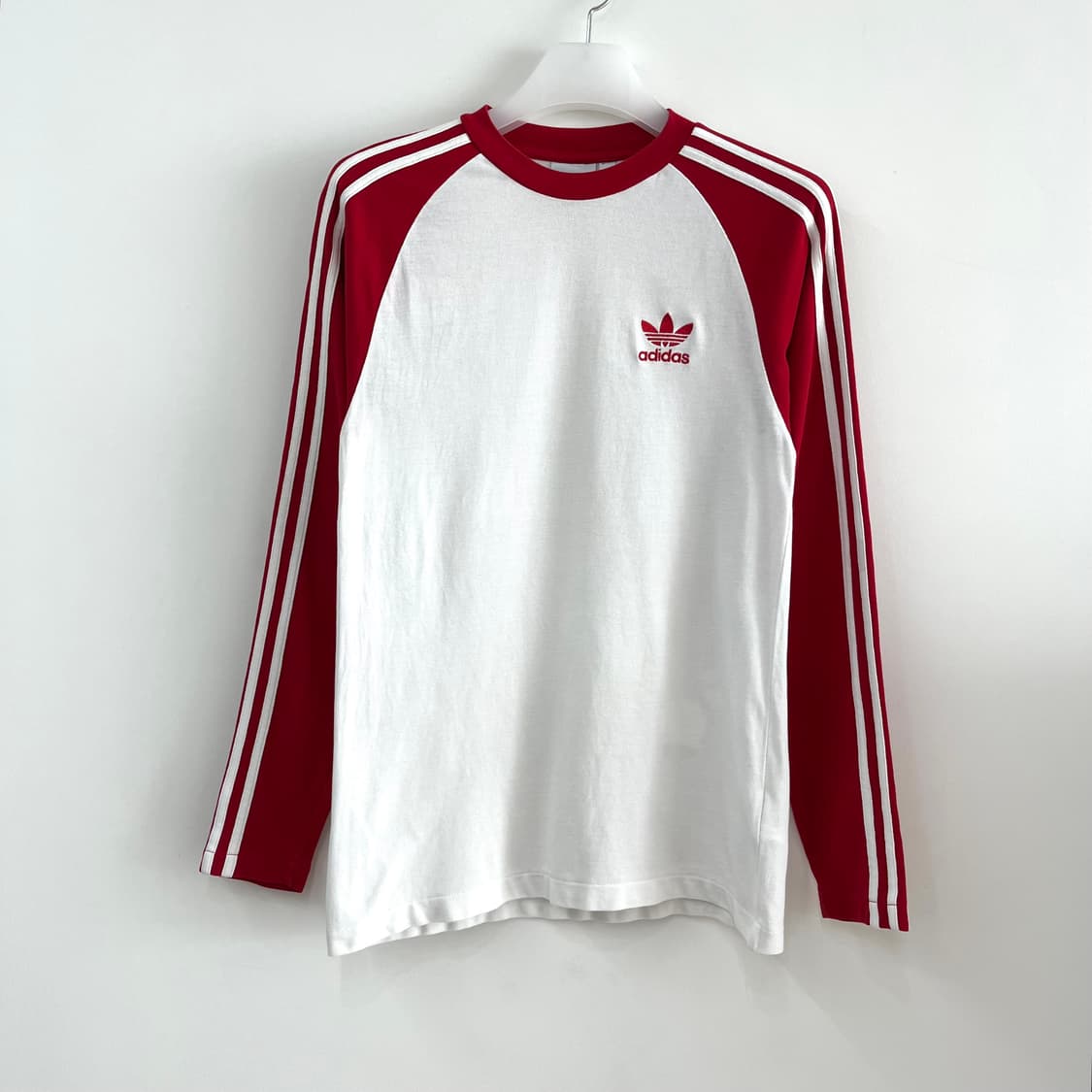 아디다스 레드 화이트 나그랑 롱슬리브 긴팔티 상품이미지2