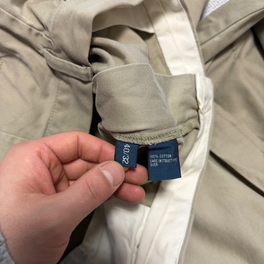 폴로 랄프로렌 코튼 와이드 팬츠 상품이미지3