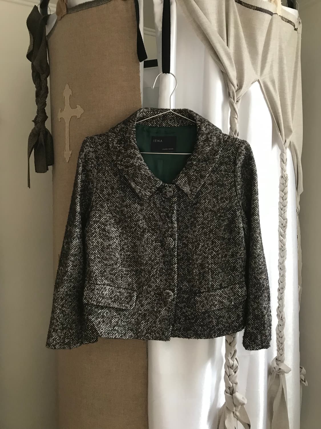 vintage wool short jacket 상품이미지5