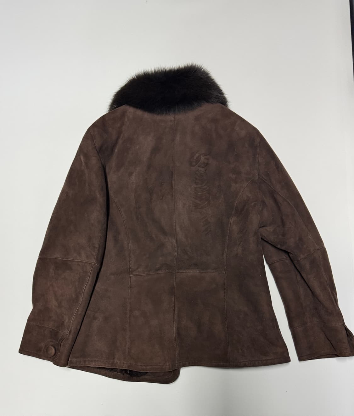 여성 리얼 양가죽 스웨이드 양털 무스탕 자켓 올드 빈티지 상품이미지2