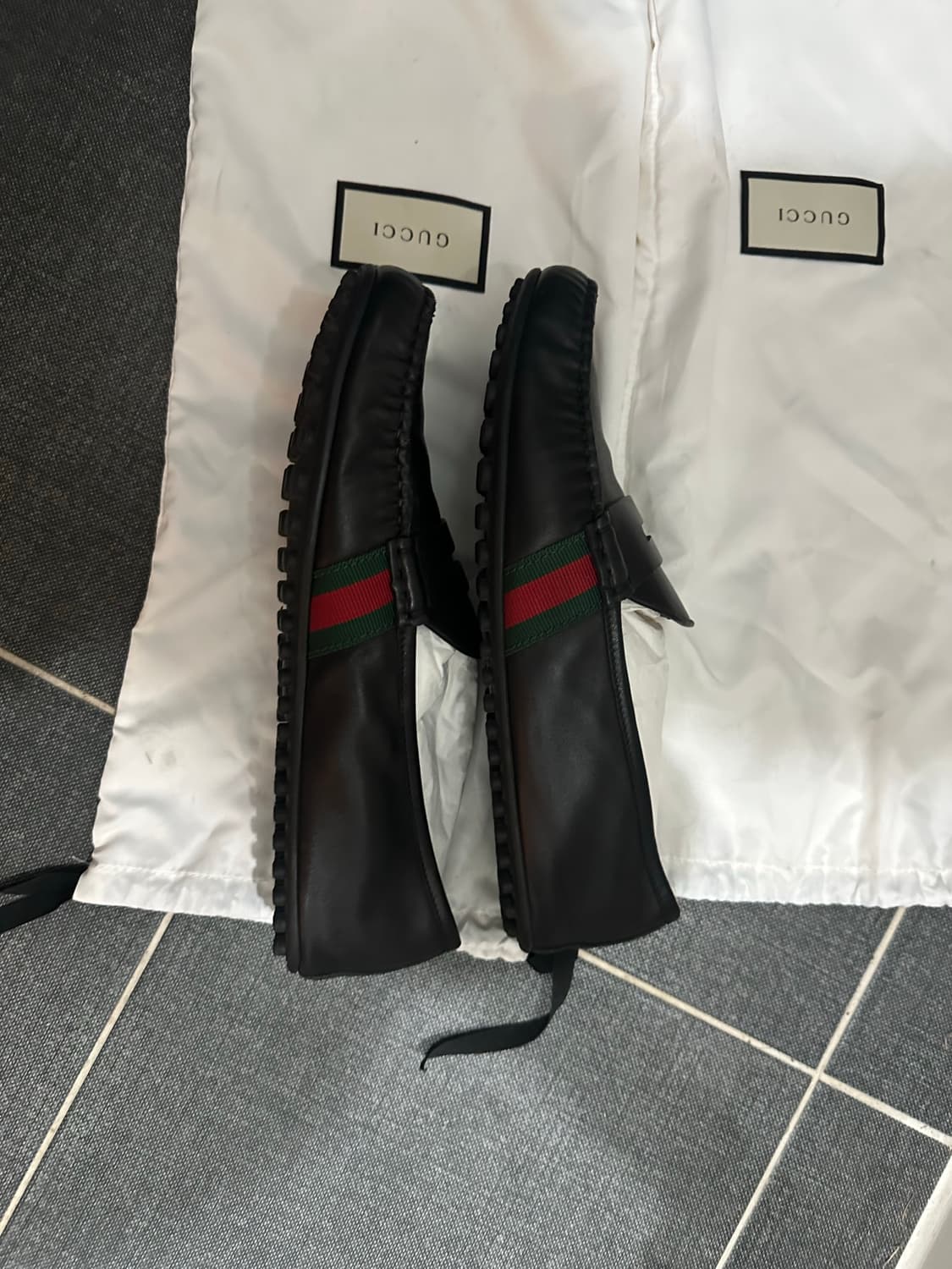 남성 웹 스트라이프 드라이빙 슈즈 / 566294 / UK8(270) 상품이미지2