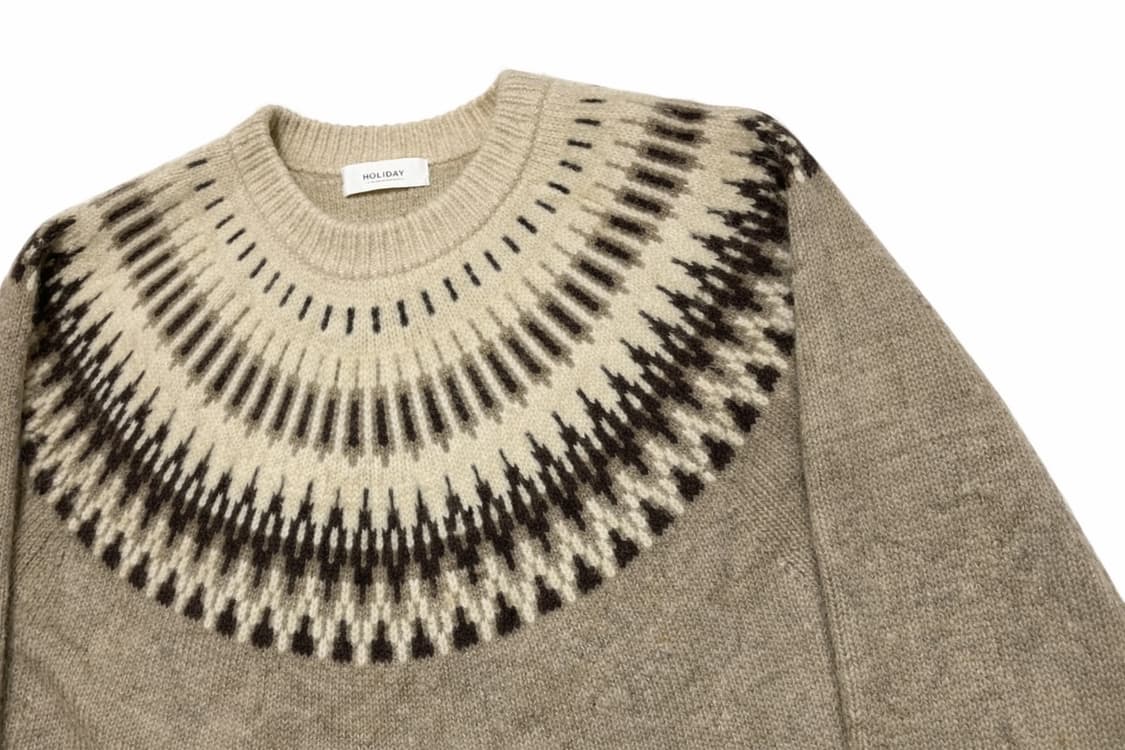 JPN 일본 HOLIDAY 노르딕 패턴 니트 상품이미지3