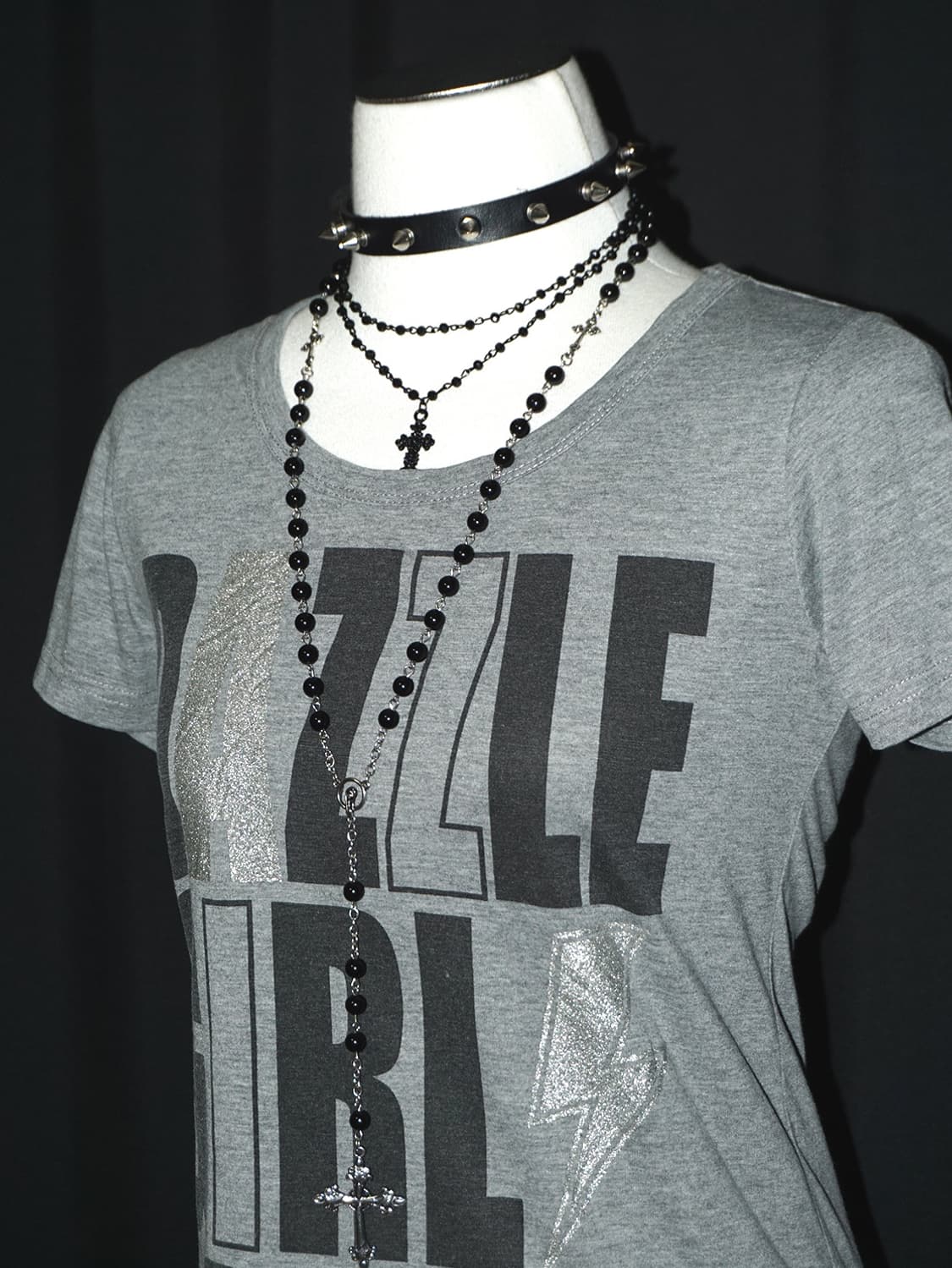 (colza) glitter bold lettering t  상품이미지4
