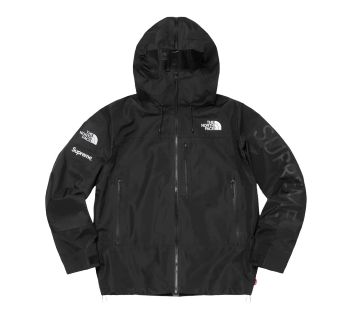 M) 슈프림 x 노스페이스 스플릿 테이프드 심 쉘 자켓 블랙 새상품 상품이미지1