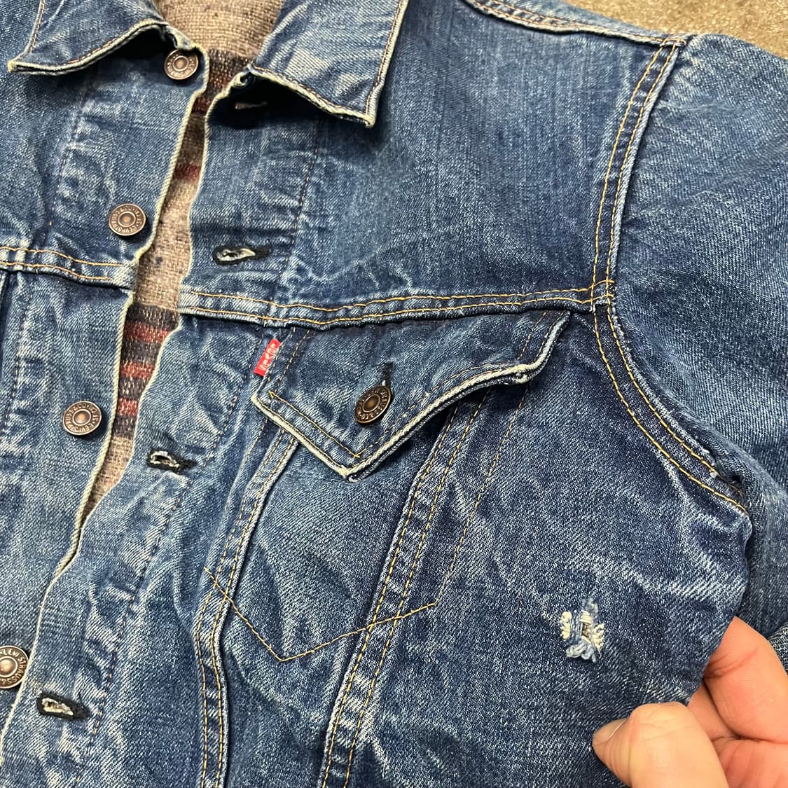 70s Levis70505 블랭킷 트러커 자켓 (100) 상품이미지3