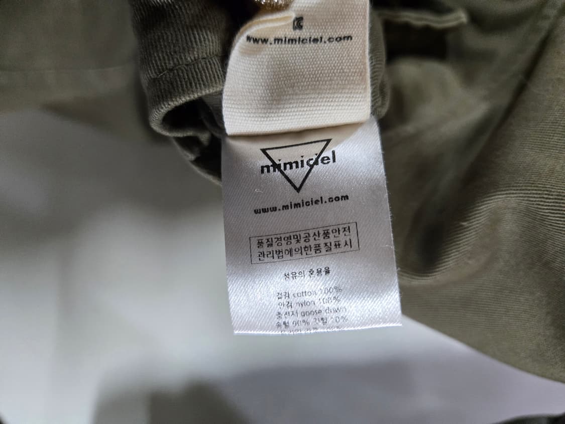 mimiciel미미씨엘 리버시블 야상패딩 여66 카키색/블랙 상품이미지7