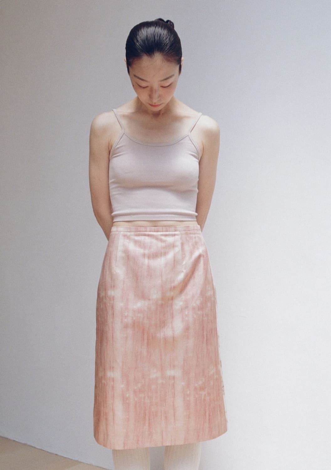 teak 티크 실크 스커트 메이플 상품이미지4