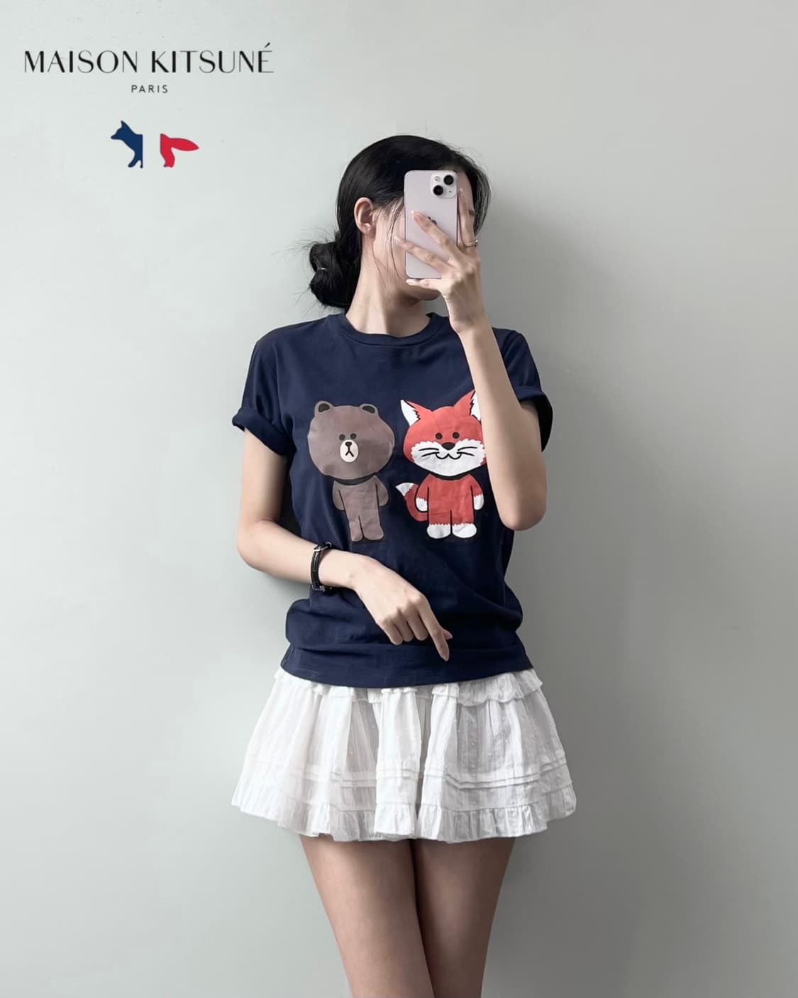 메종키츠네 x 카카오프렌즈 반팔티 상품이미지3