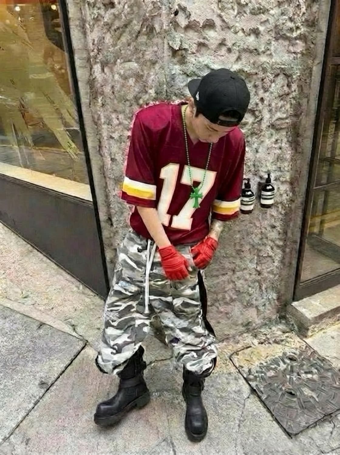 Steppa 오버핏 숄더패드 럭비져지 반팔티 상품이미지1