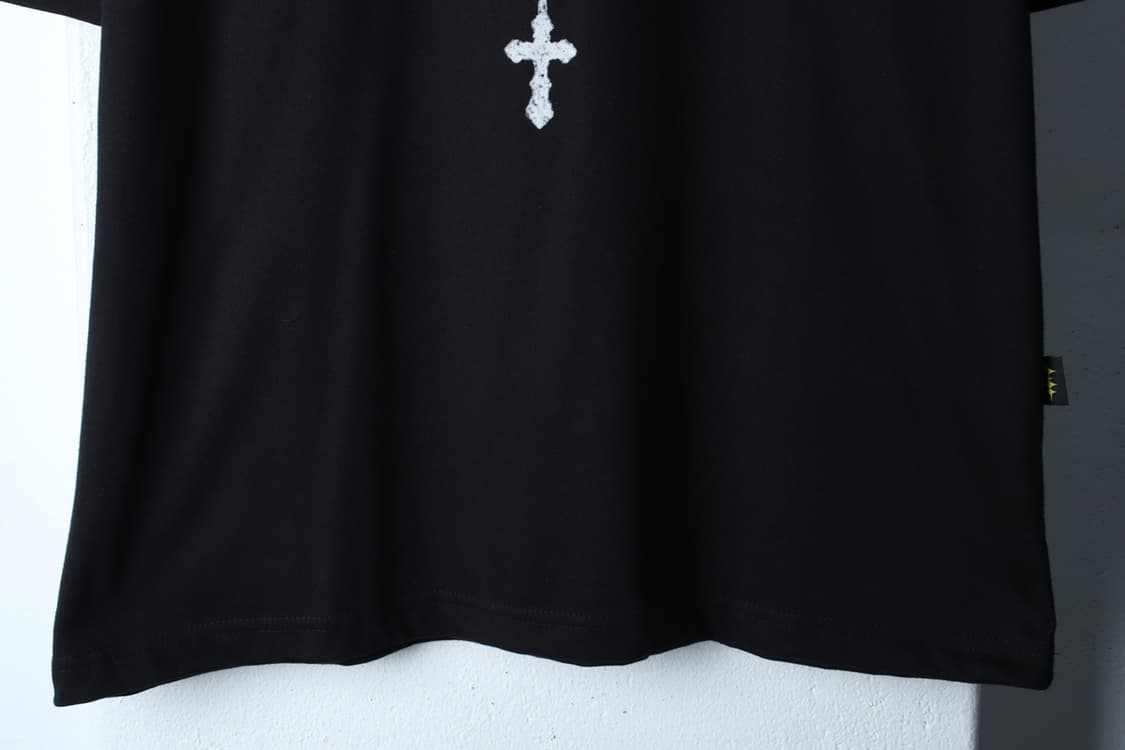 (M-XL) 홀리넘버세븐 반팔 티셔츠 네크리스 그래픽 블랙-H32303 상품이미지4
