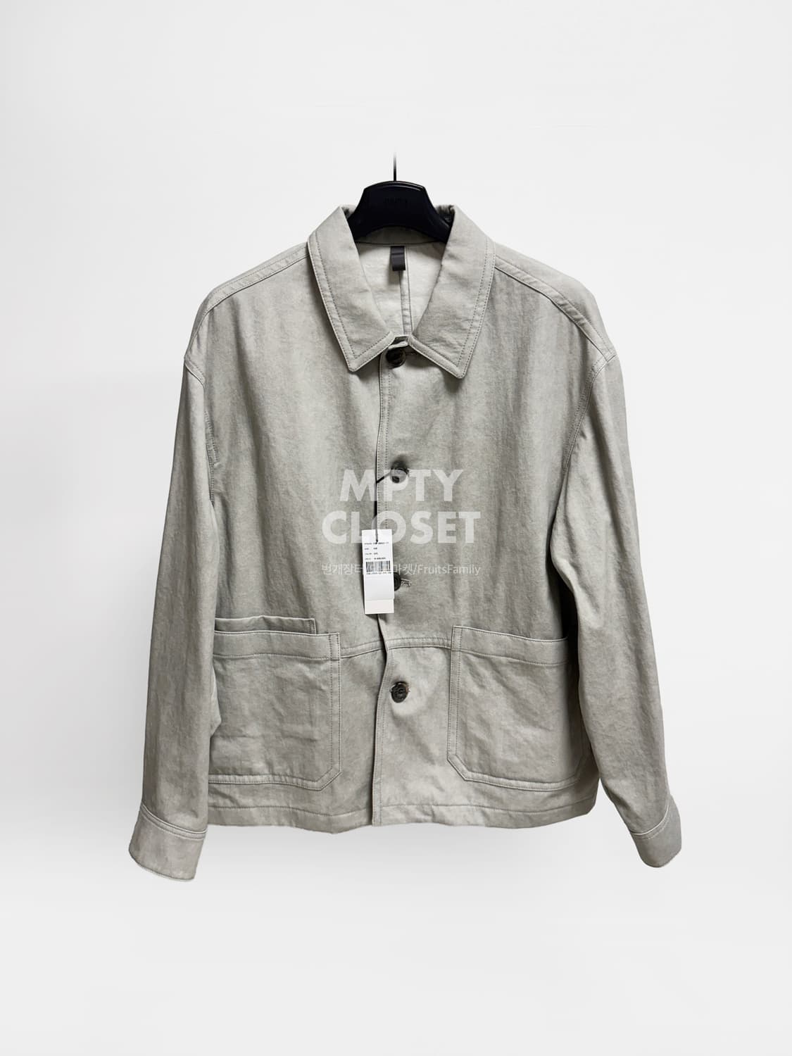 [105] 커스텀멜로우 25ss 워크자켓 그레이 코튼 상품이미지1