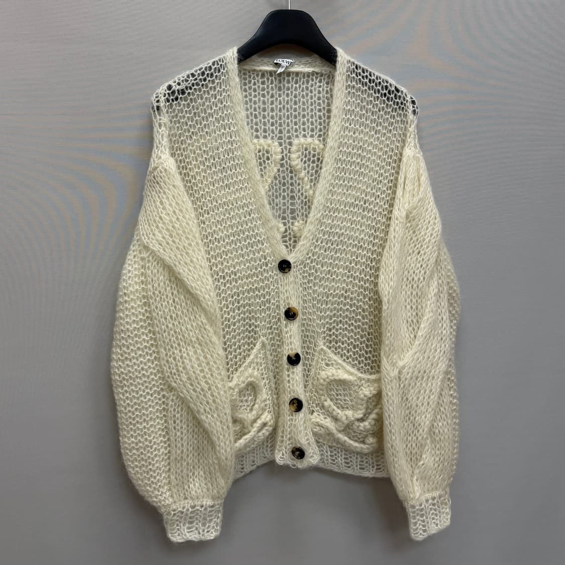 로에베 아나그램 로고 모헤어 블랜드 가디건 ( 여성 오버핏 ) 상품이미지2