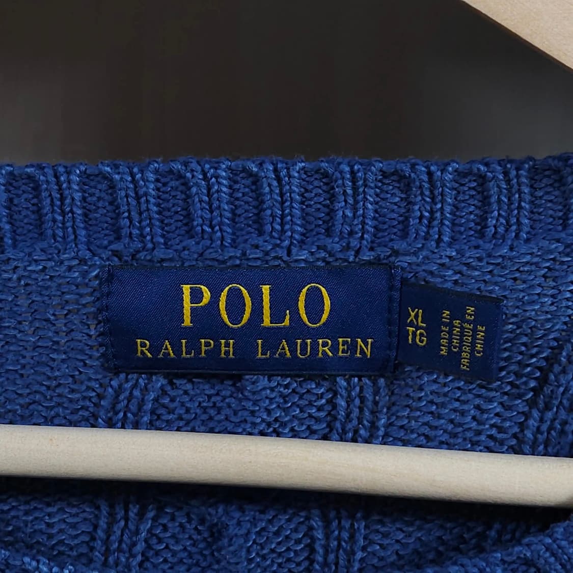 110)POLO 폴로 랄프로렌 가먼트다잉 꽈배기 케이블 니트 상품이미지4