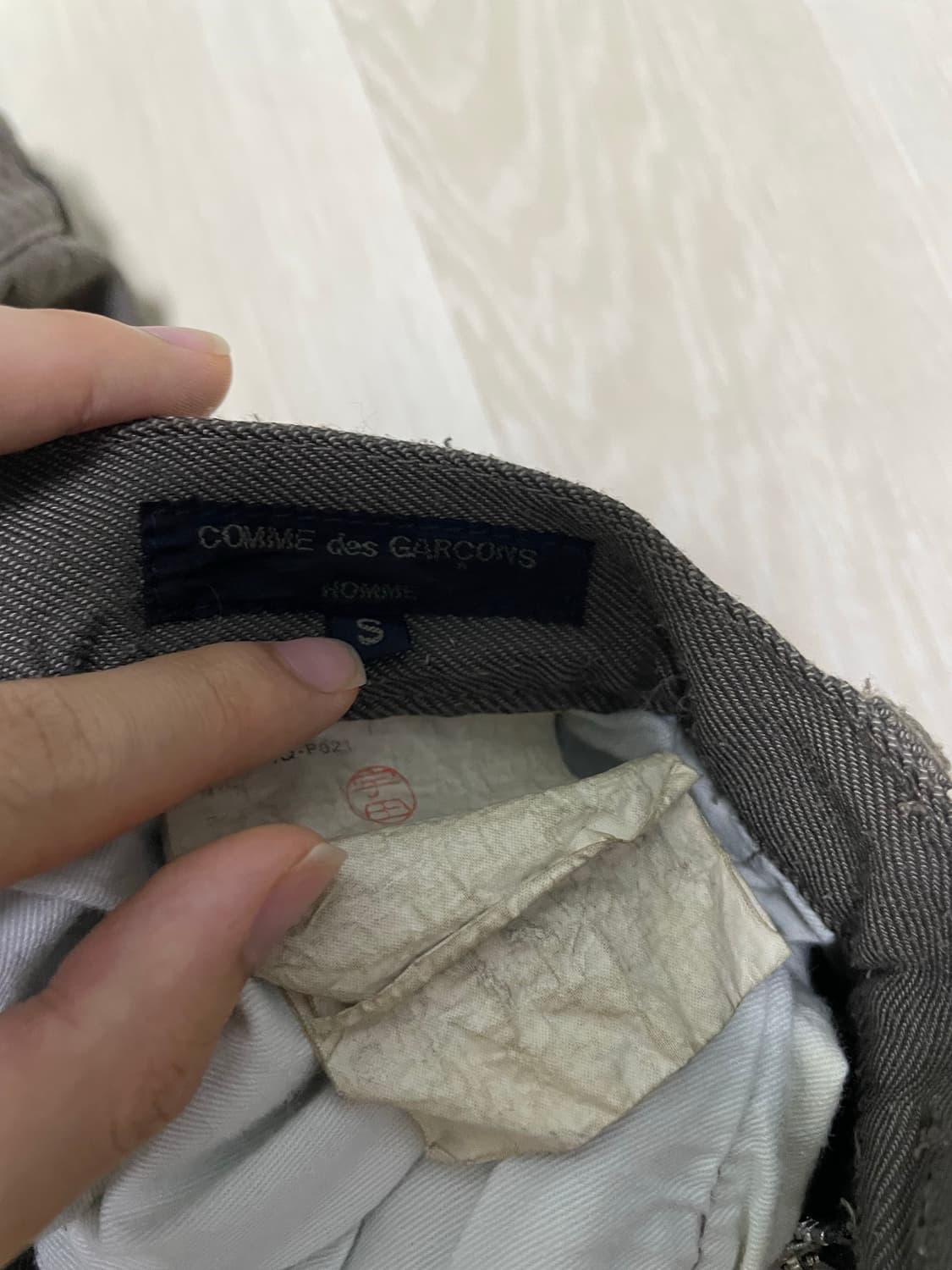 꼼데가르송 옴므 코튼팬츠 상품이미지2