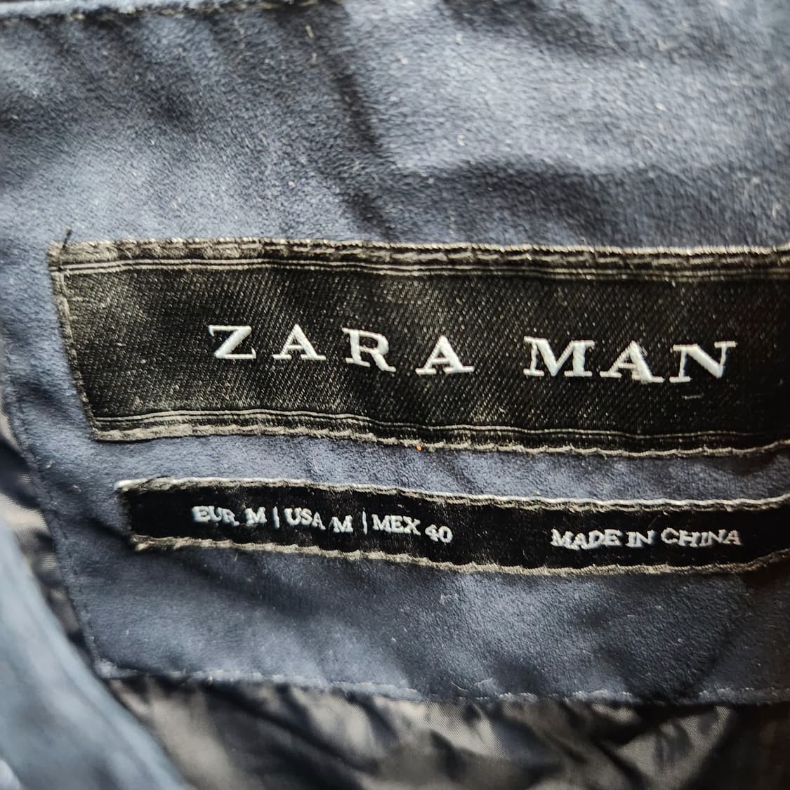 자라 스웨이드 차이나 카라 자켓 M(M) 상품이미지5