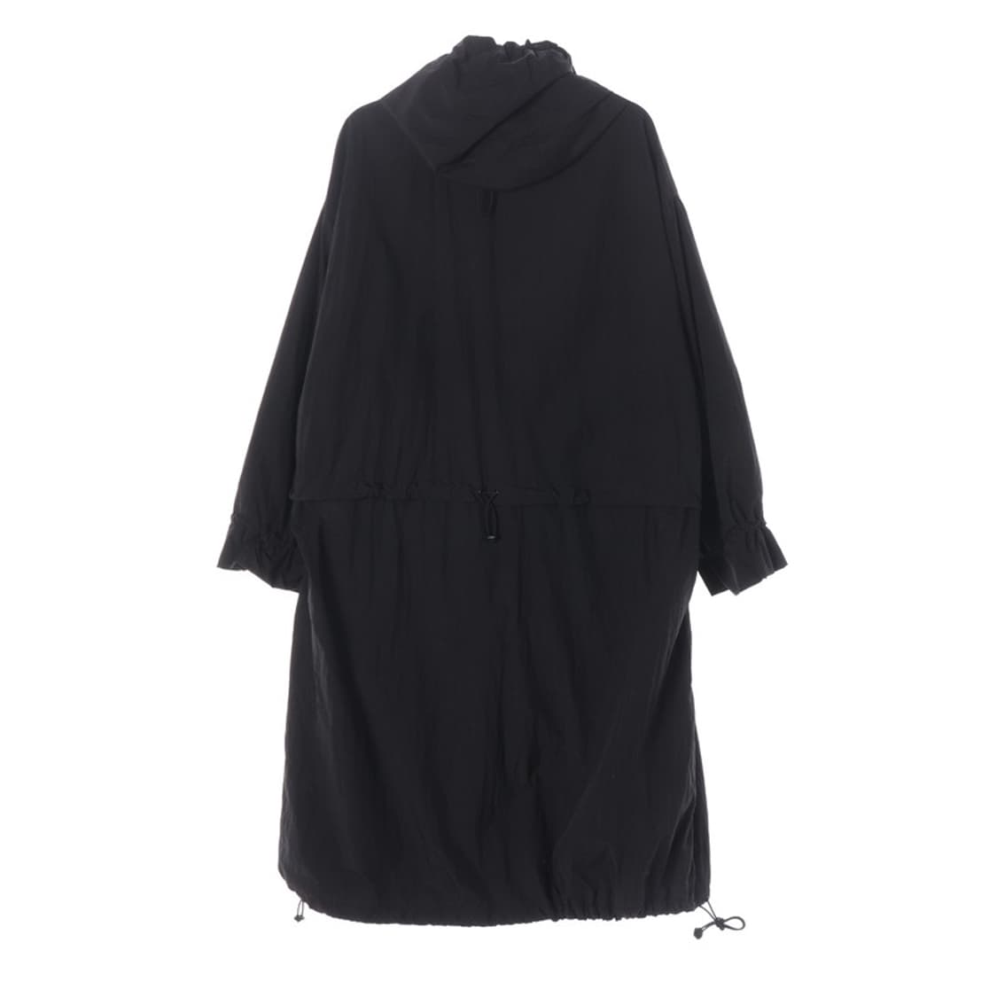 ZARA 블랙 오버핏 후드 롱 야상 S-M 상품이미지2