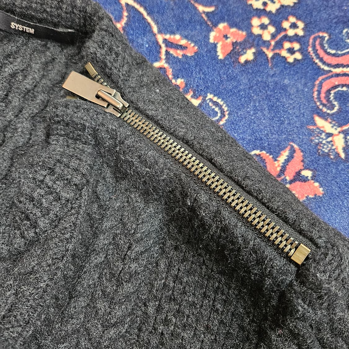 시스템(System) 알파카 양모 혼방 스트라이프 숄 스트렙 니트 상품이미지3