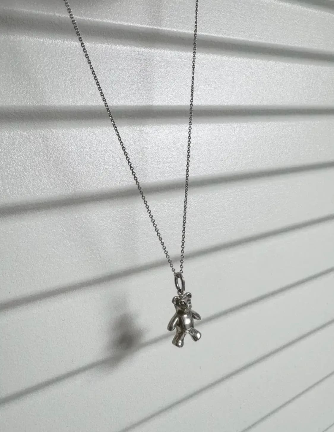 티파니앤코 하트 열쇠 /곰돌이(단종 희귀템) 실버 목걸이 상품이미지4