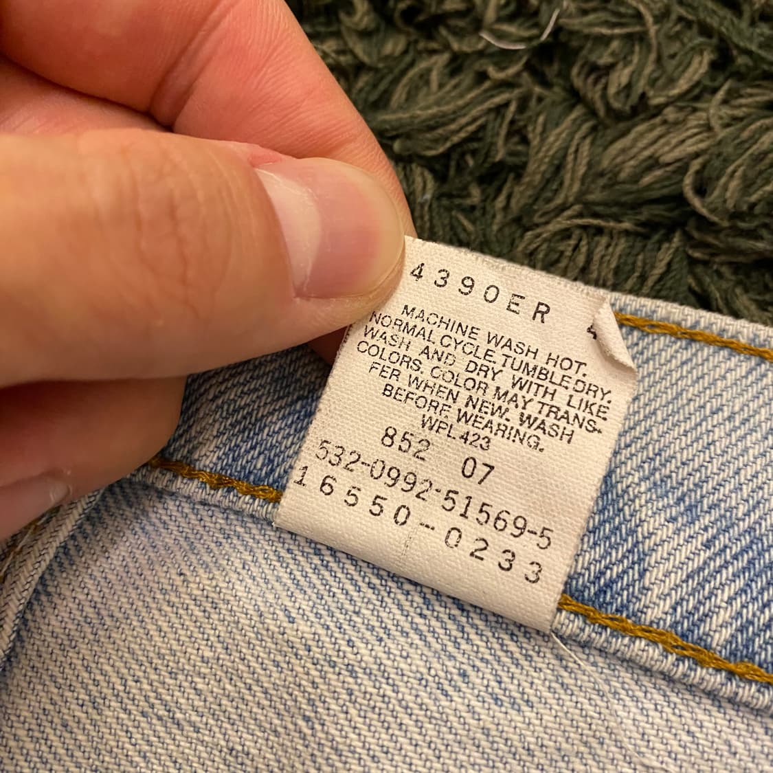 (27inch) 90s 빈티지 리바이스 데님 청 반바지 상품이미지8