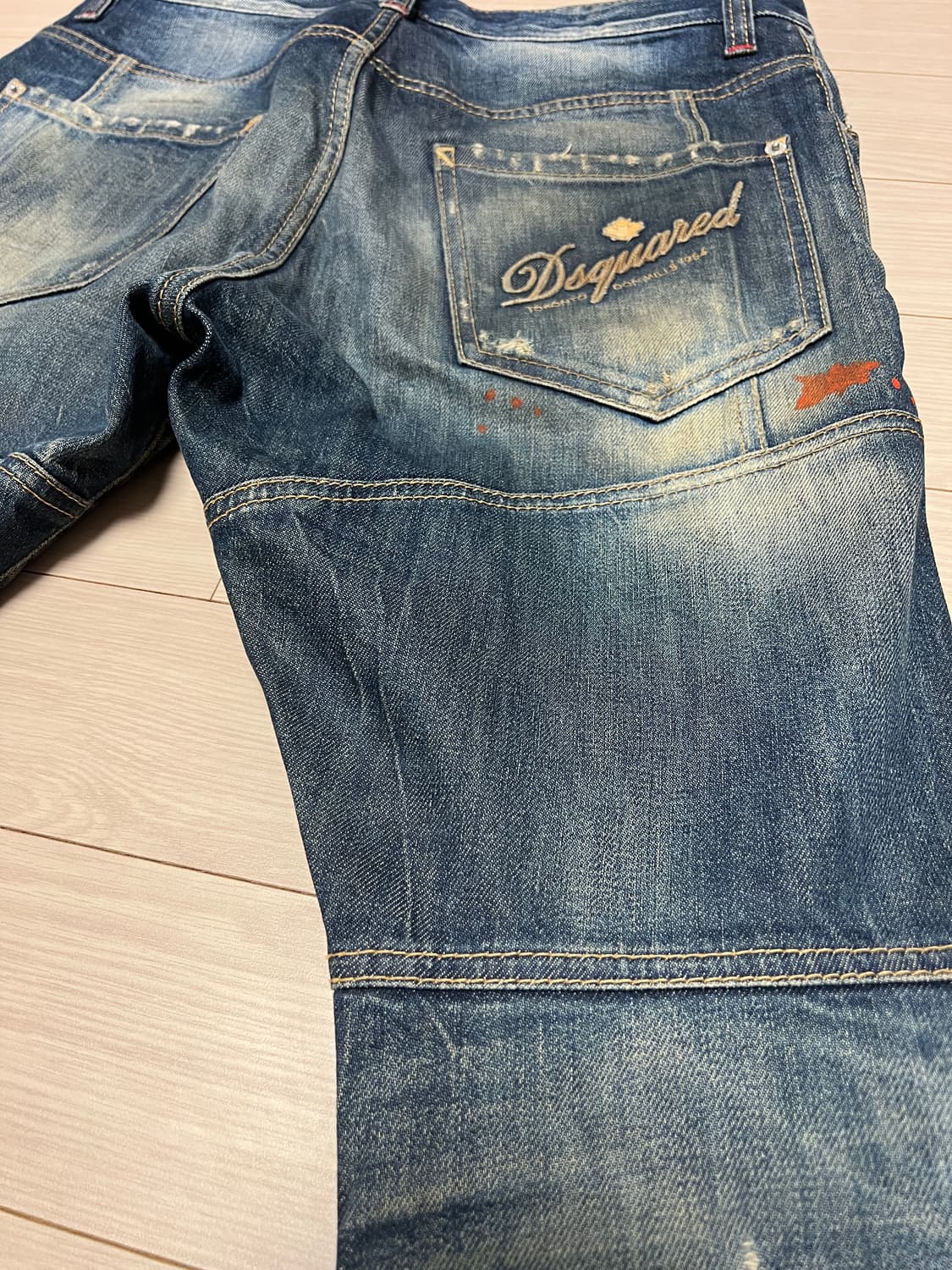 디스퀘어드 토론토 바이커 빈티지 워싱 디스트로이드 데님 팬츠 / 46  상품이미지6
