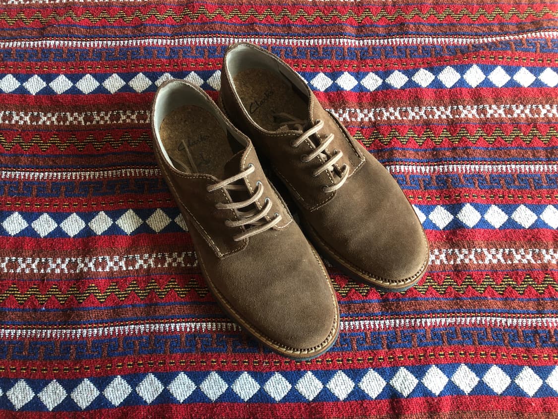 클락스 스웨이드 브라운 남성 구두 255 상품이미지1