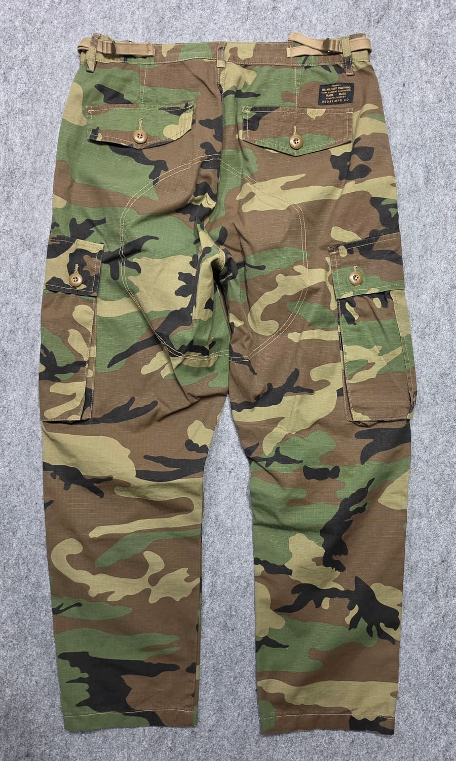 레드 러기슨 랩 빈티지 카모플라쥬 밀리터리 카고 팬츠 XL 상품이미지2