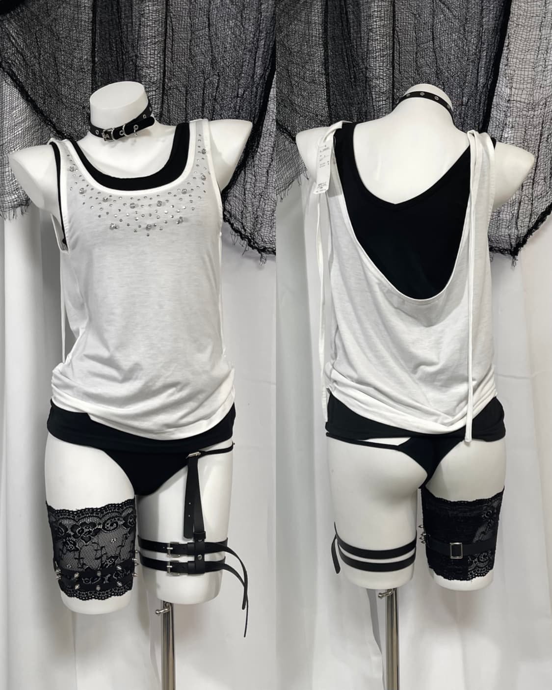cubic detail sleeveless 상품이미지1