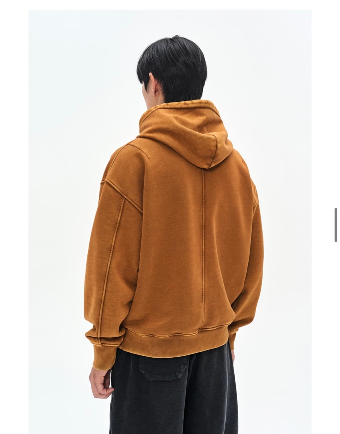 새상품 소버먼트 890G 에시드 오버핏 후드티셔츠 XL 상품이미지5