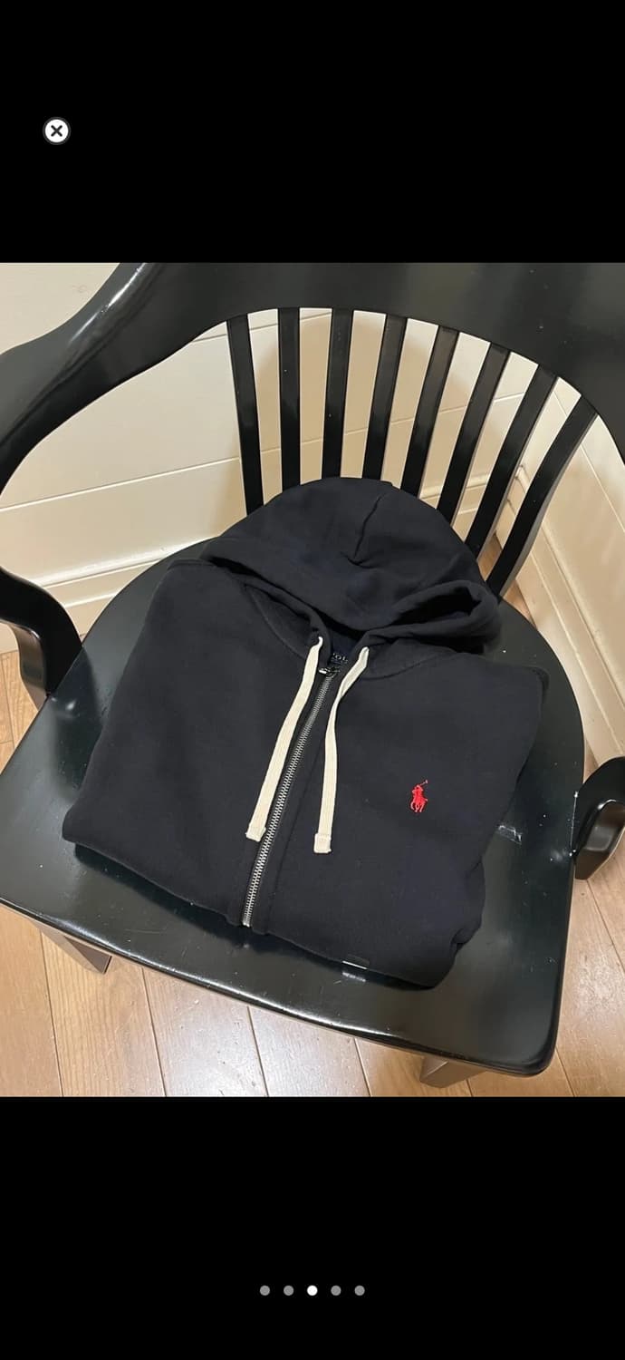 폴로 후드집업 블랙L 상품이미지1