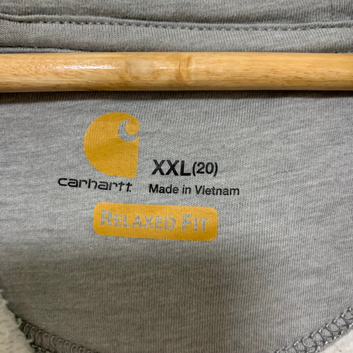 칼하트 스트라이프 하프집업 반집업 후드티 그레이 XXL 빈티지 상품이미지5