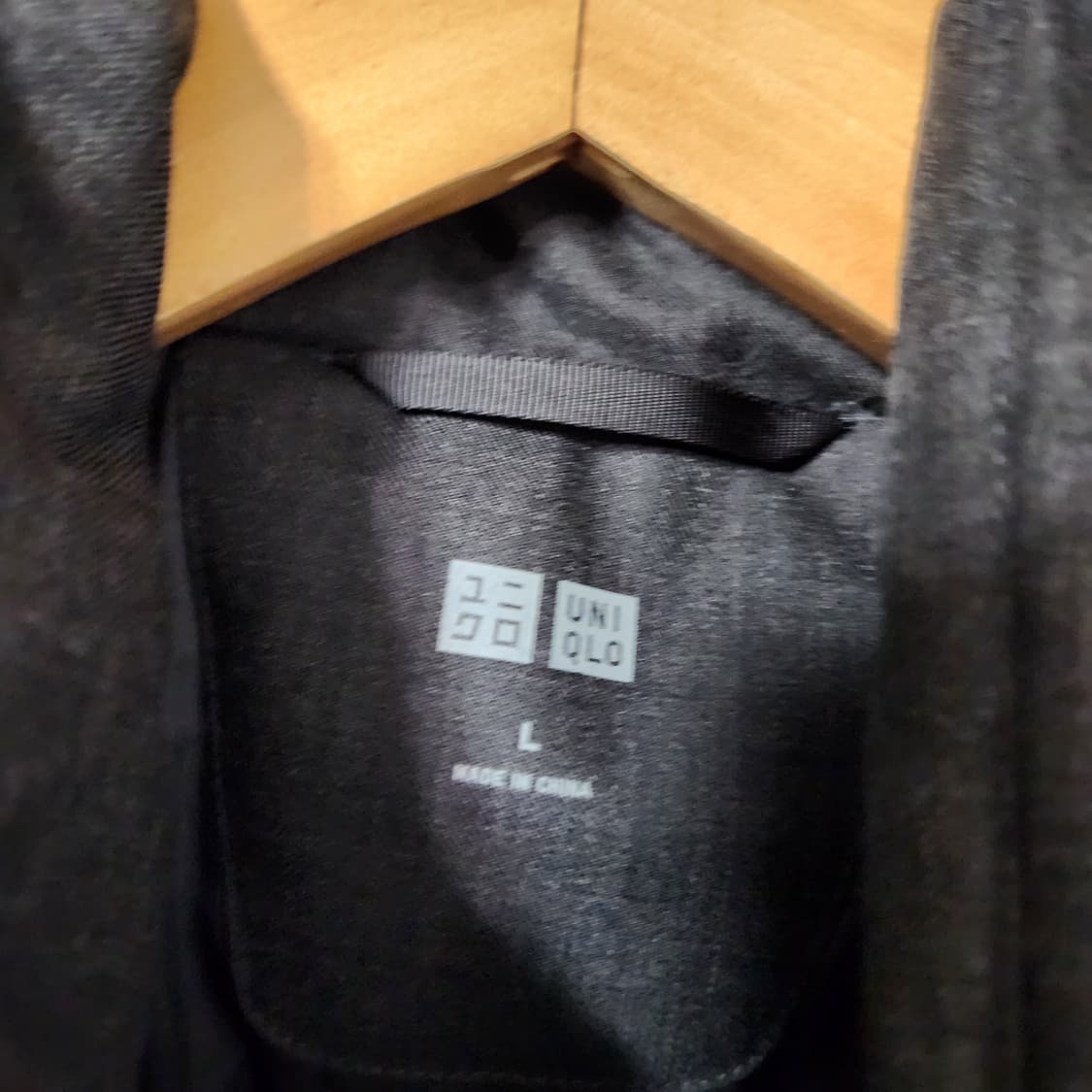 H842 [L] 유니클로 하이브리드 다운 코트 패딩 상품이미지2