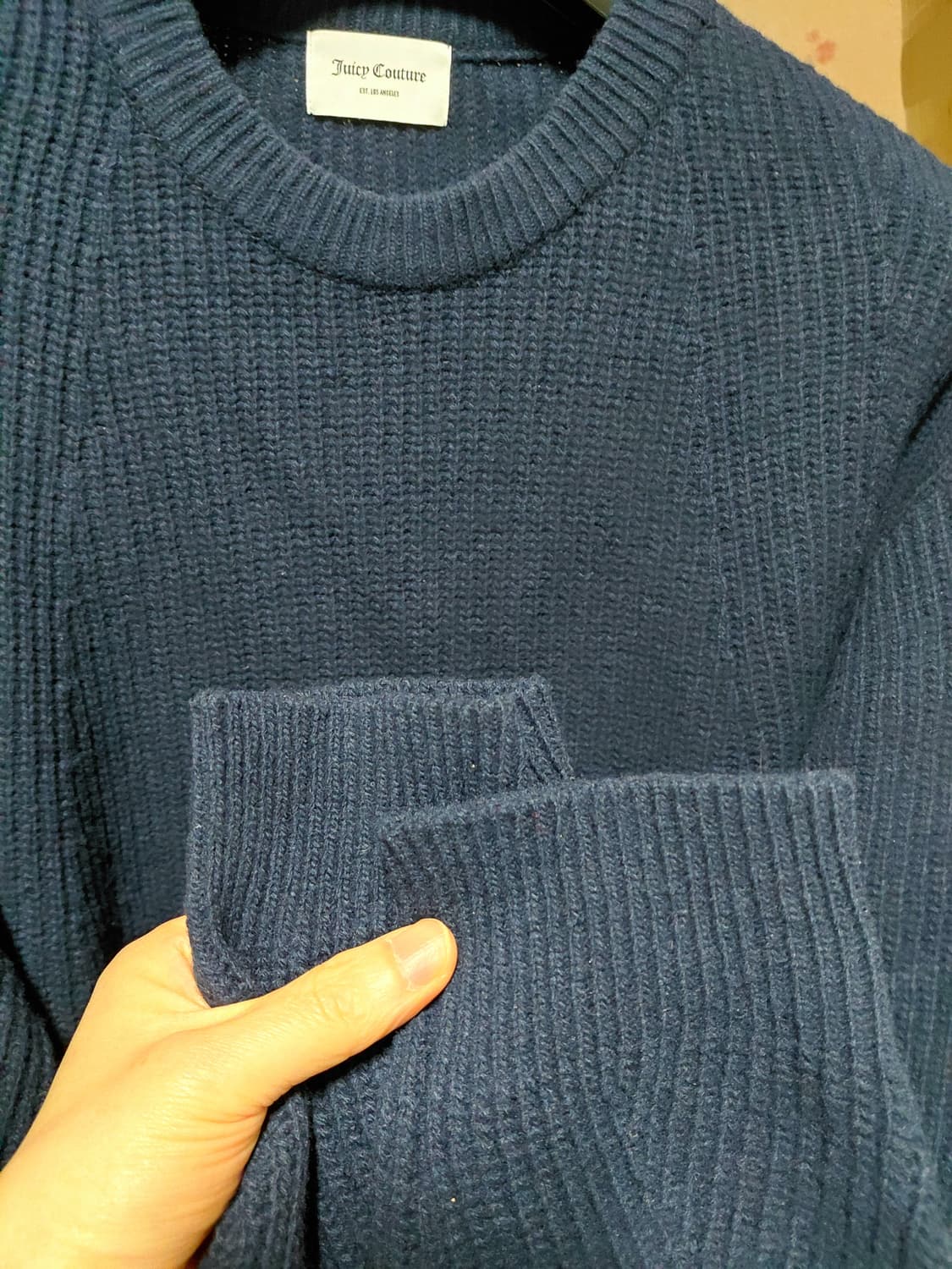 [쥬시꾸뛰르]캥거루포켓 울 니트 여자F(프리)사이즈 상품이미지8