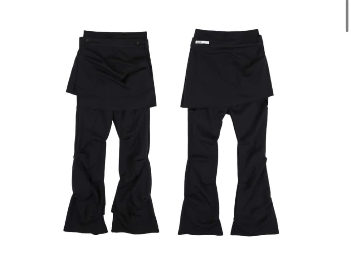 오호스 ojos 랩 오버 턱 팬츠 스커트 팬츠 상품이미지1