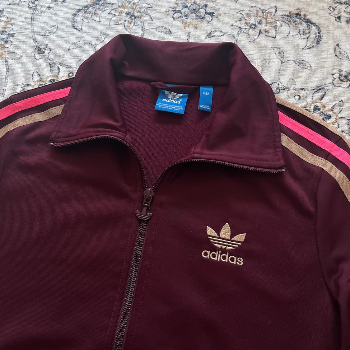 아디다스 버건디 빅로고 파이어버드 트랙탑 져지 상품이미지3