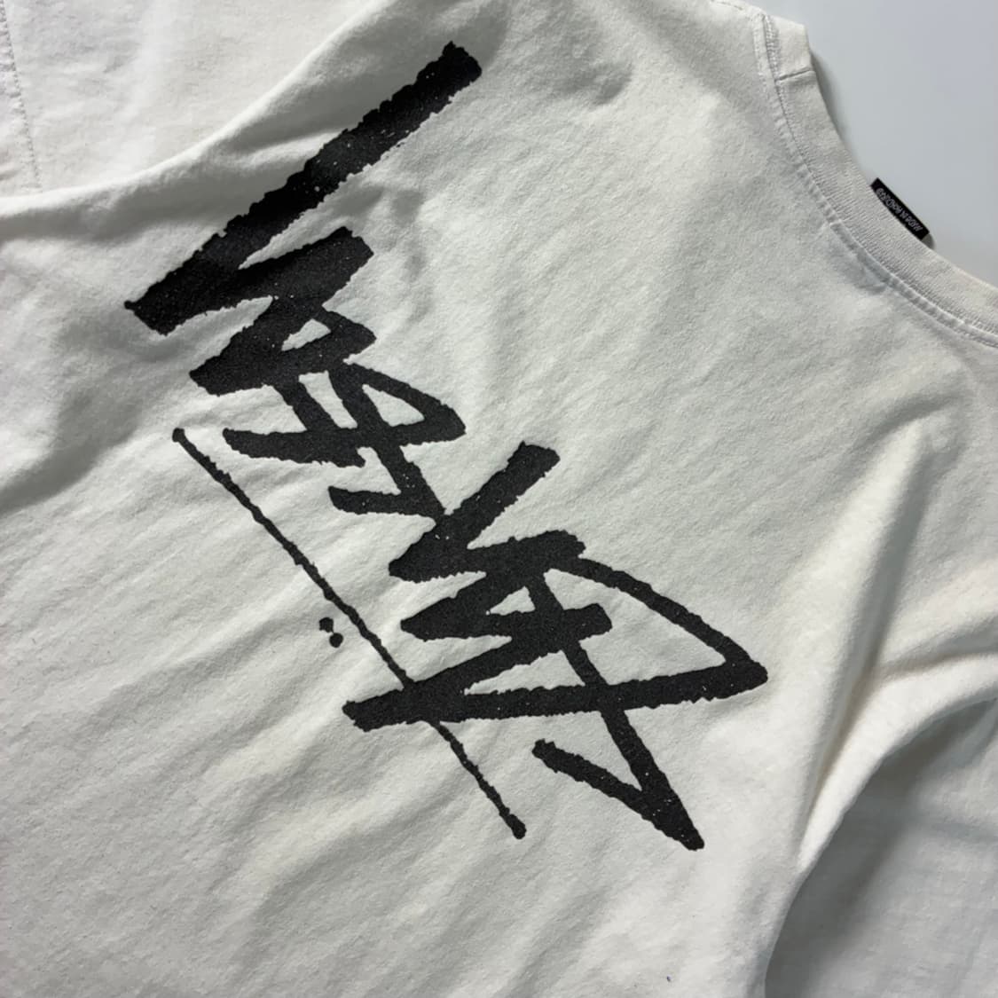 Stussy  스투시 플립 화이트 반팔 티셔츠  상품이미지5