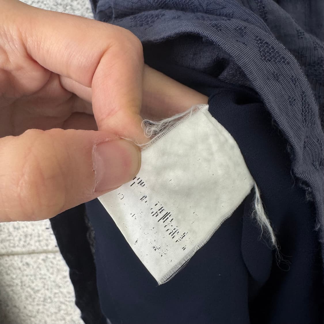 VTG 패턴 프릴 코튼 롱 원피스 상품이미지8